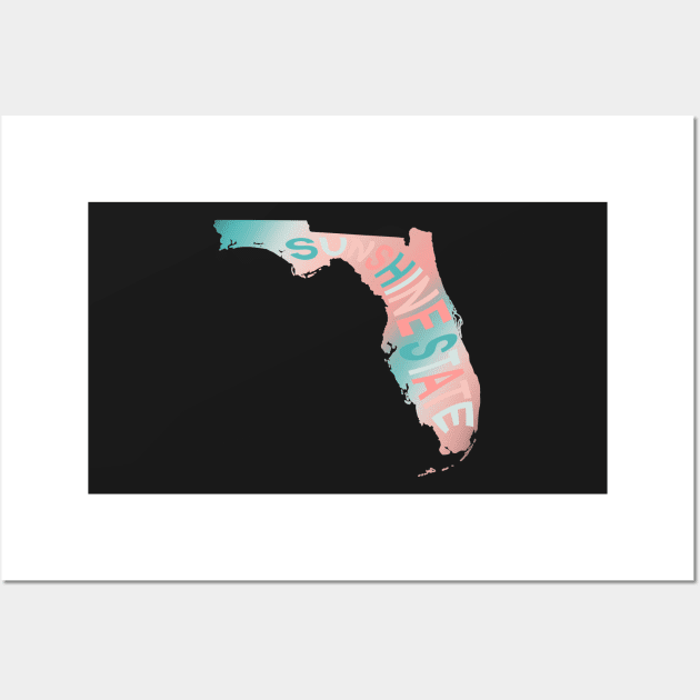 Florida Sunshine State Sunset Wall Art by Toad House Pixels